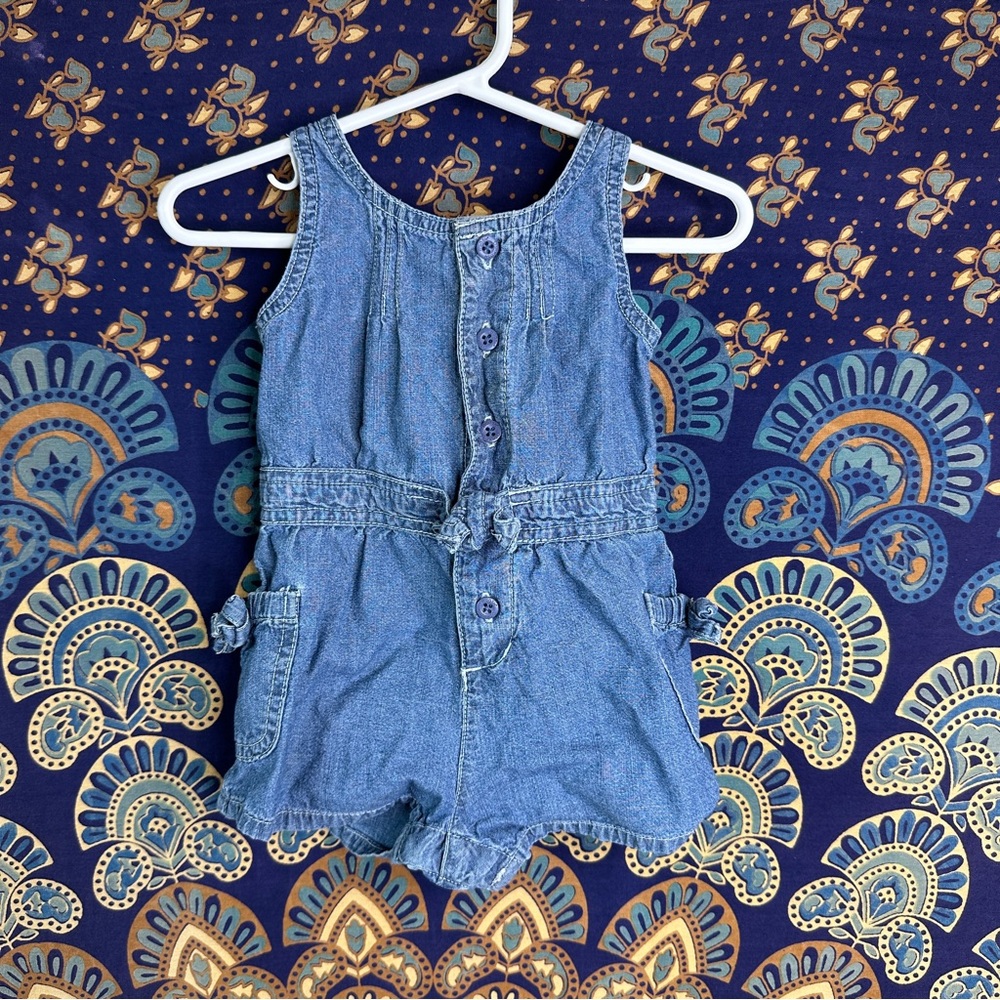 ⭐️5/15$⭐️ denim sleeveless romper